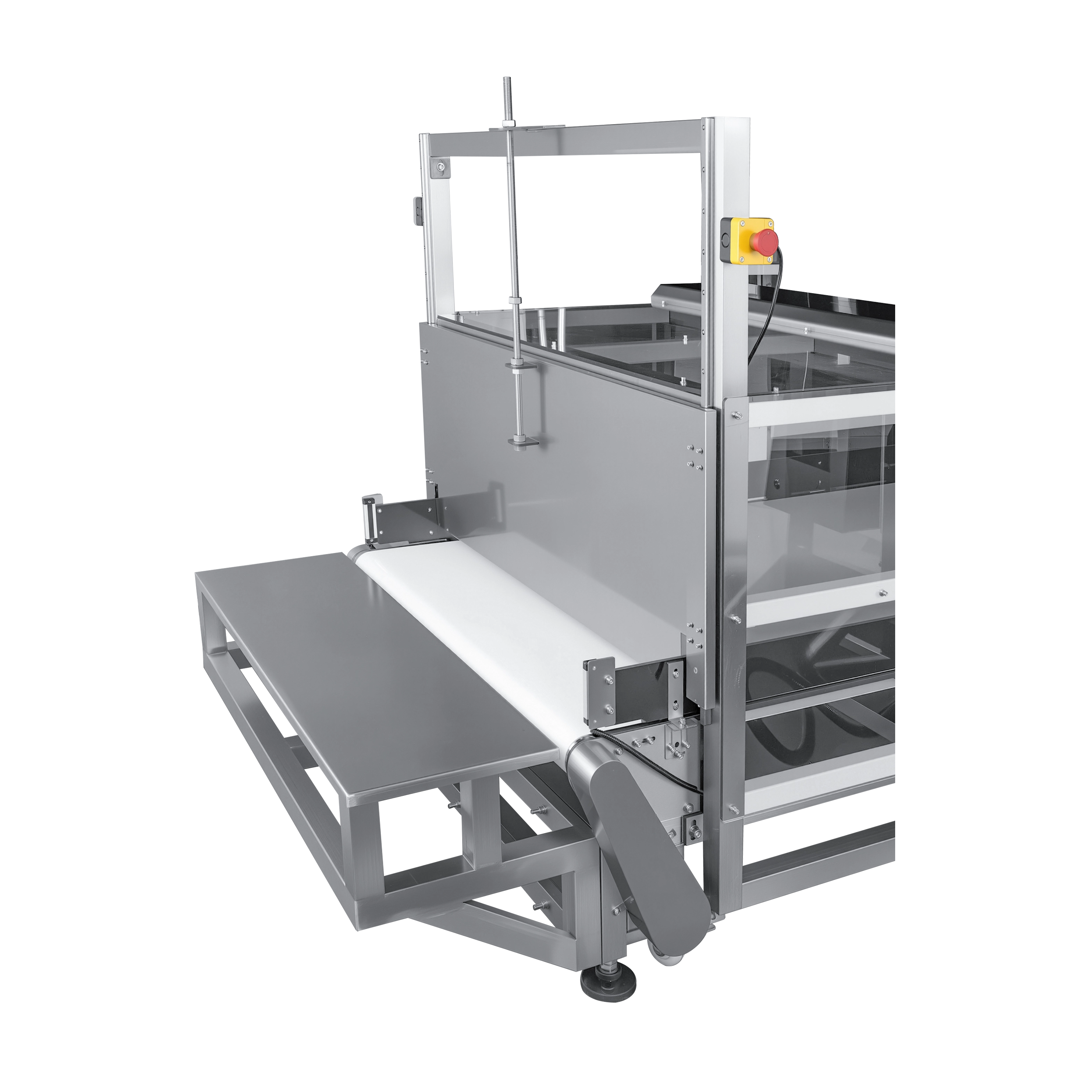 Металлодетектор с четырьмя прозрачными крышками для электронных изделий
