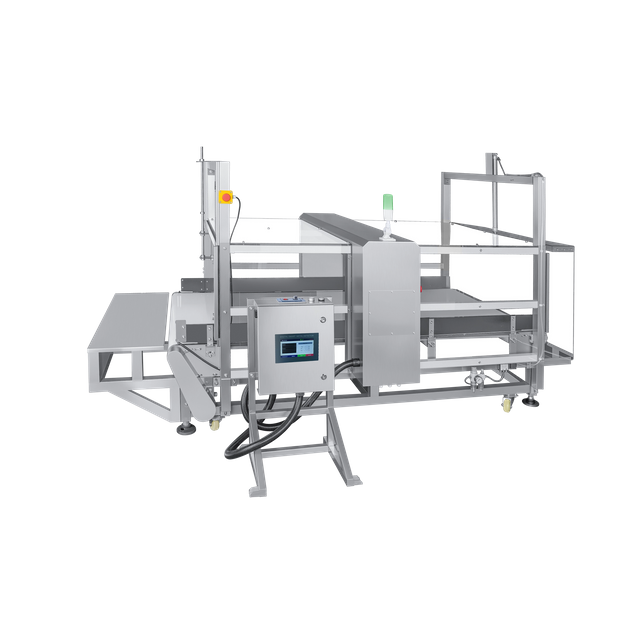 Металлодетектор с четырьмя прозрачными крышками для электронных изделий