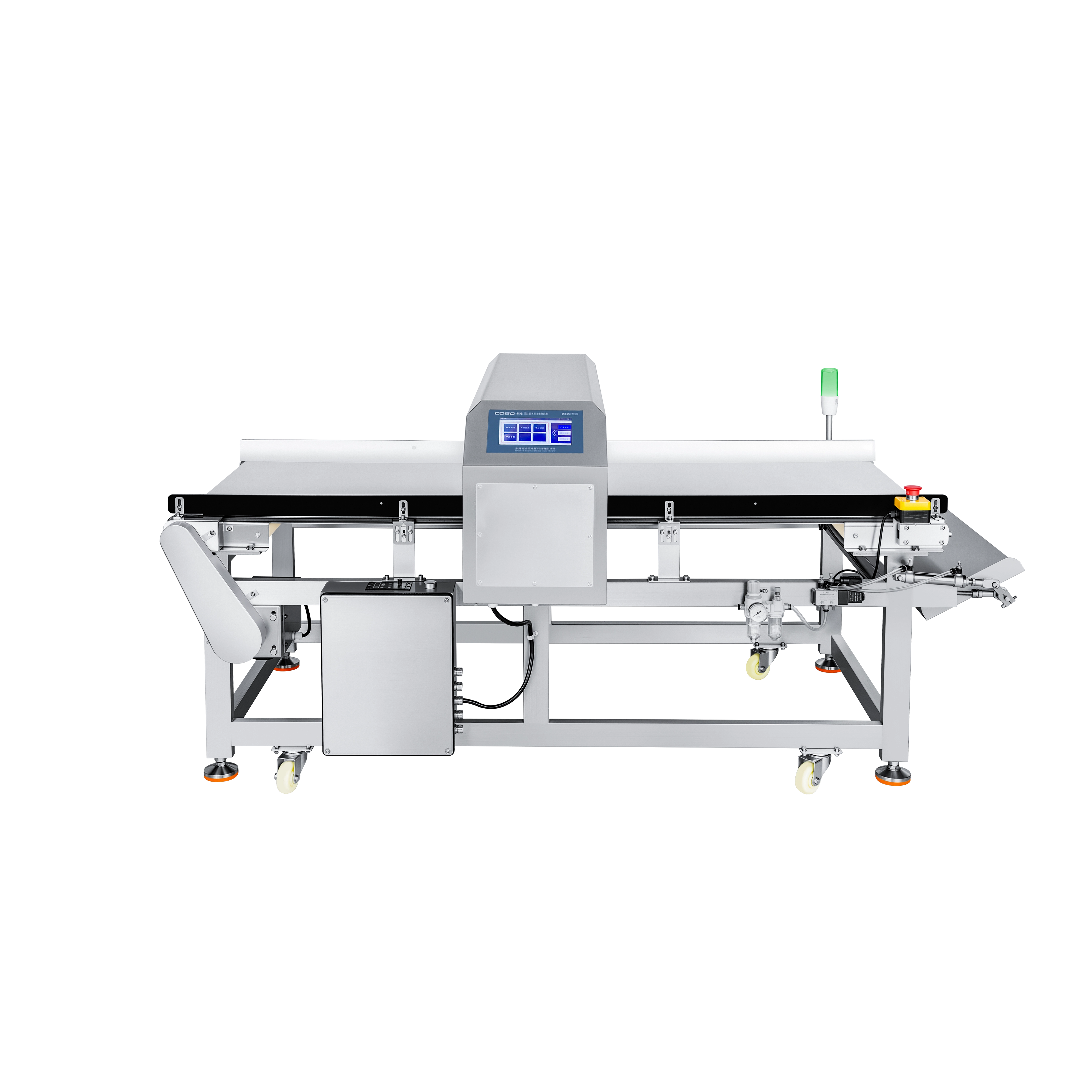 Металлодетектор с откидной заслонкой для сыпучих материалов