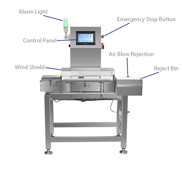 称重机向下气吹