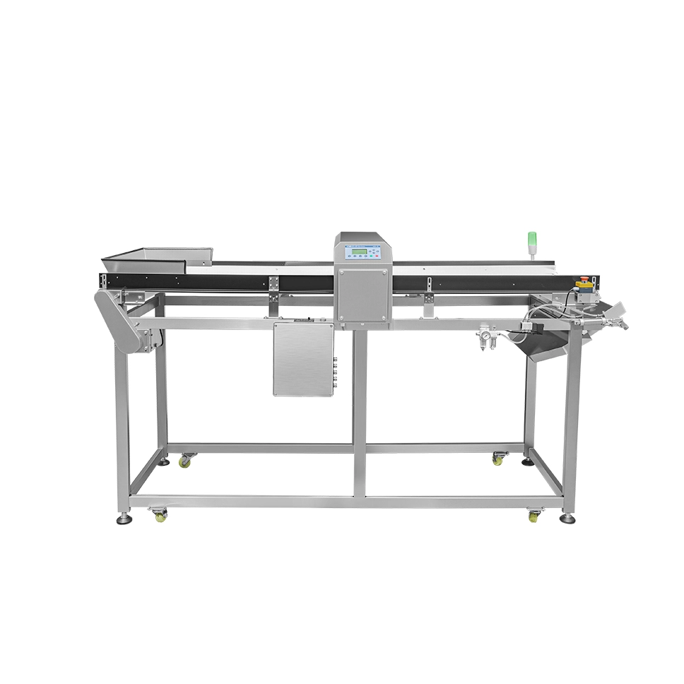 Металлодетектор с откидной заслонкой для сыпучих материалов